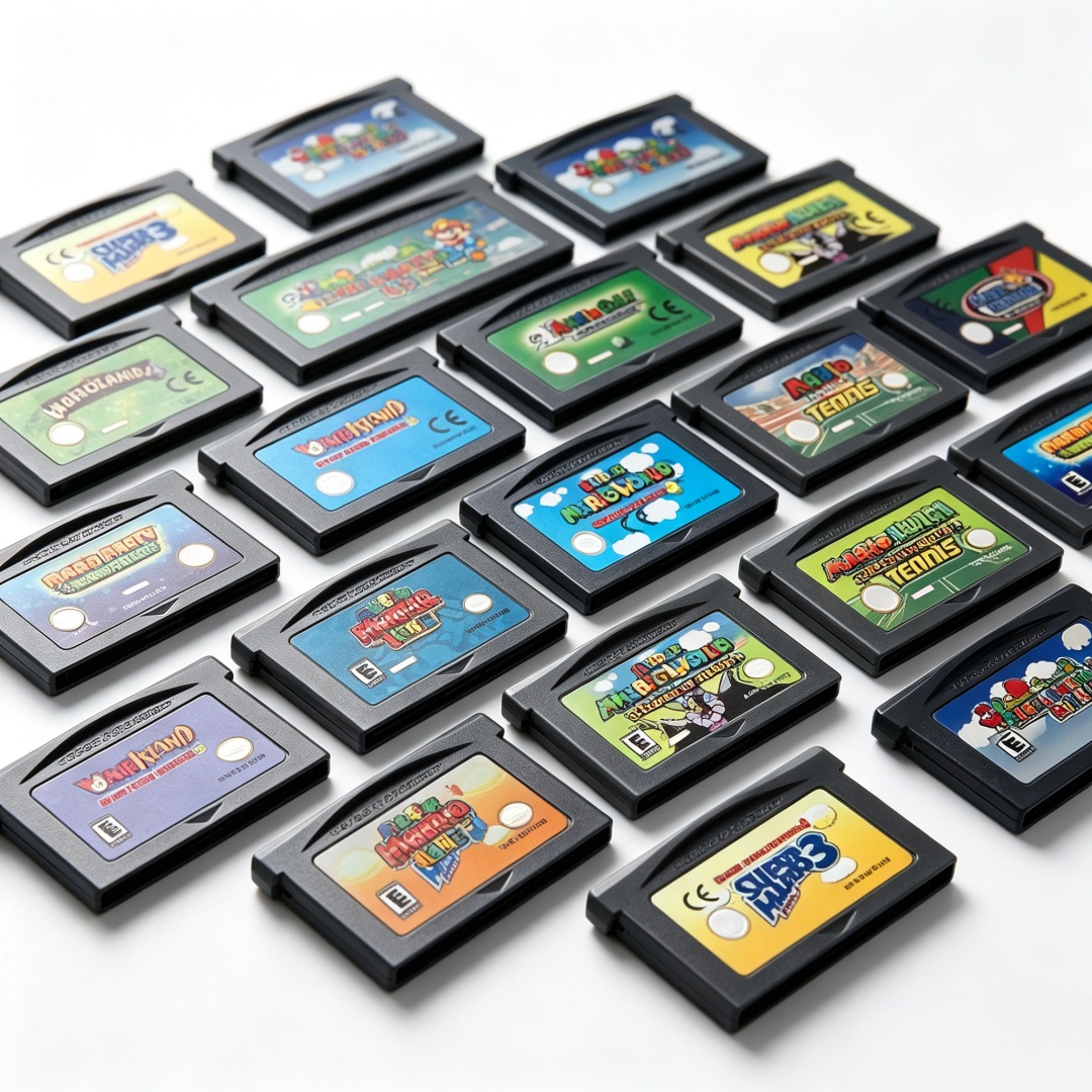 Party Games Mario - Retro 32 Bit GBA Game Cartridge