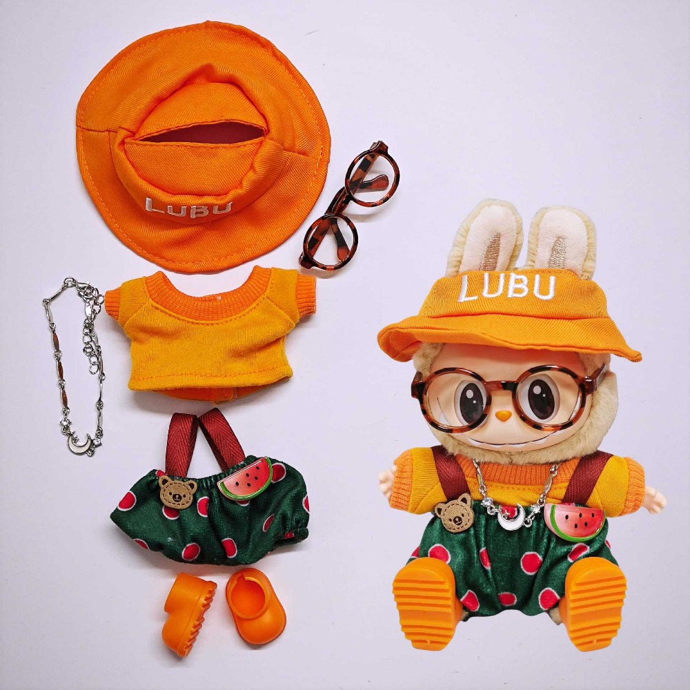 Party Games 15 In 1 - 15/17cm Labubu Doll Clothes Mini Doll