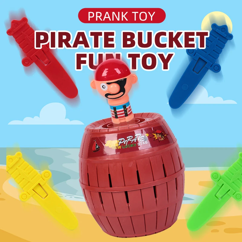 Party Games 15 In 1 - Funny Prank Toy Set Pirate Bucket