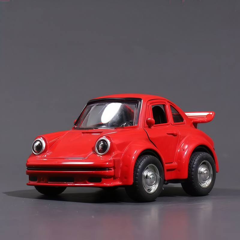 Party Games Young Adults - Retro cartoon Tail-Fin Alloy Toy Car,