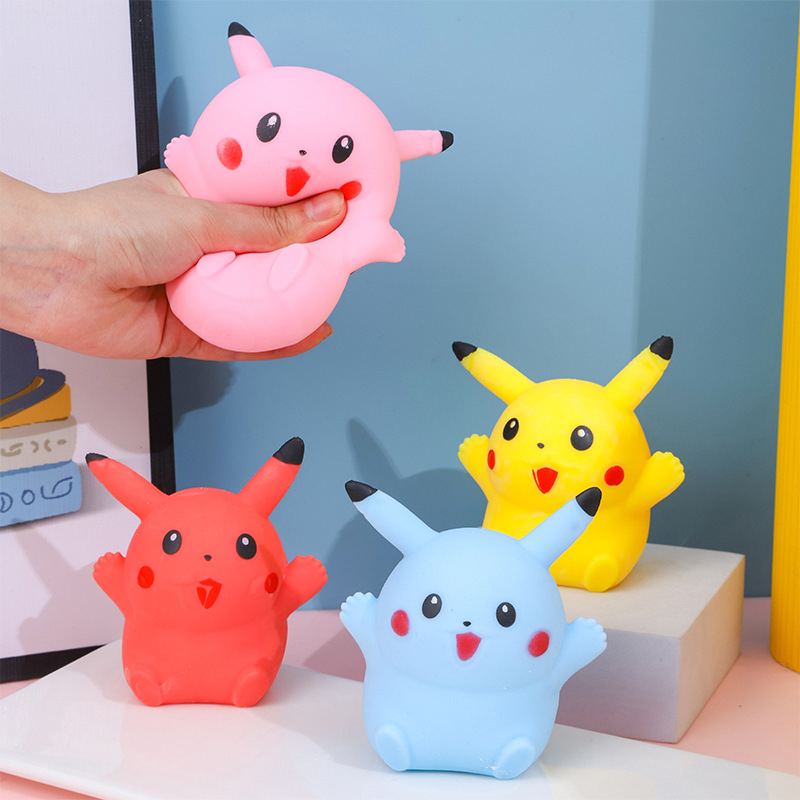 Party Games Young Adults - 1/4pcs Pikachu stress ball Soft Stress