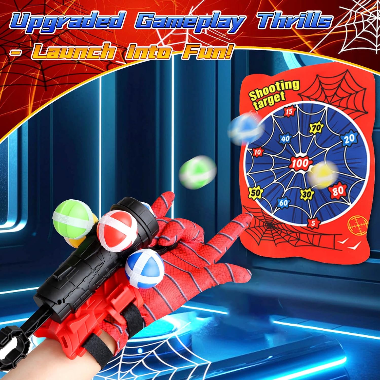 Party Games 15 In 1 - Wrist Catapult Throw Dartboard Target Shooting