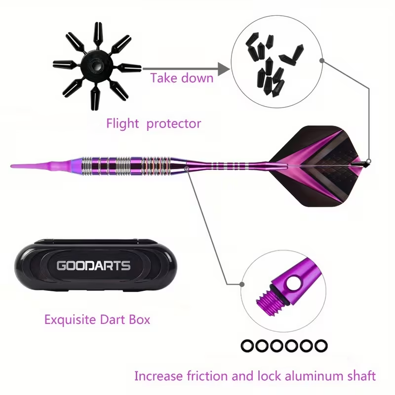 TRALOW Soft Tip Darts Set-with - Party Games Competition ulasan dan harga
