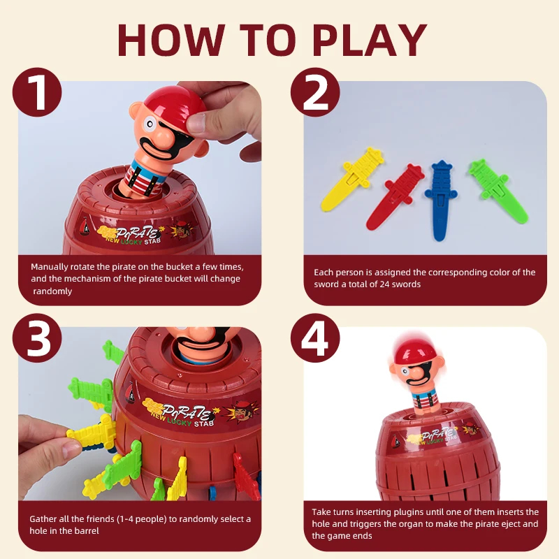 Funny Prank Toy Set Pirate Buc - Party Games 15 In 1 ulasan dan harga