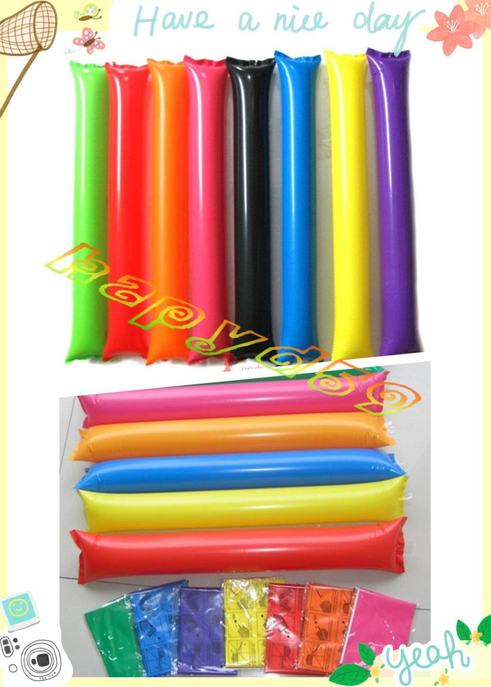 100pcs 60cm clapper ballon bea - Party Games Easter ulasan dan harga