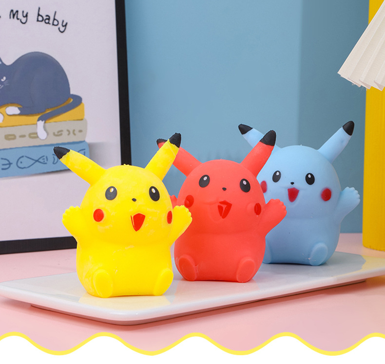 1/4pcs Pikachu stress ball Sof - Party Games Young Adults ulasan dan harga