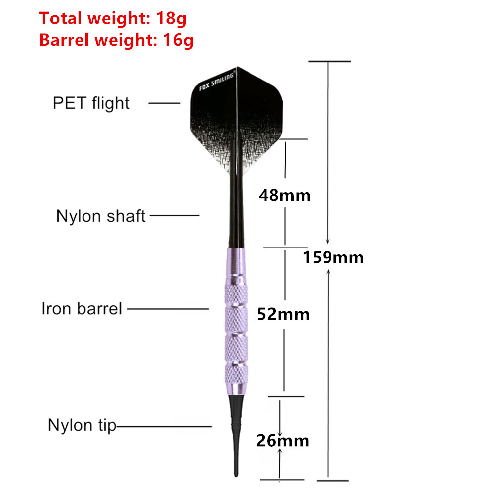 12PCS Dart 18g Electronic Soft - Spike Ball Game ulasan dan harga
