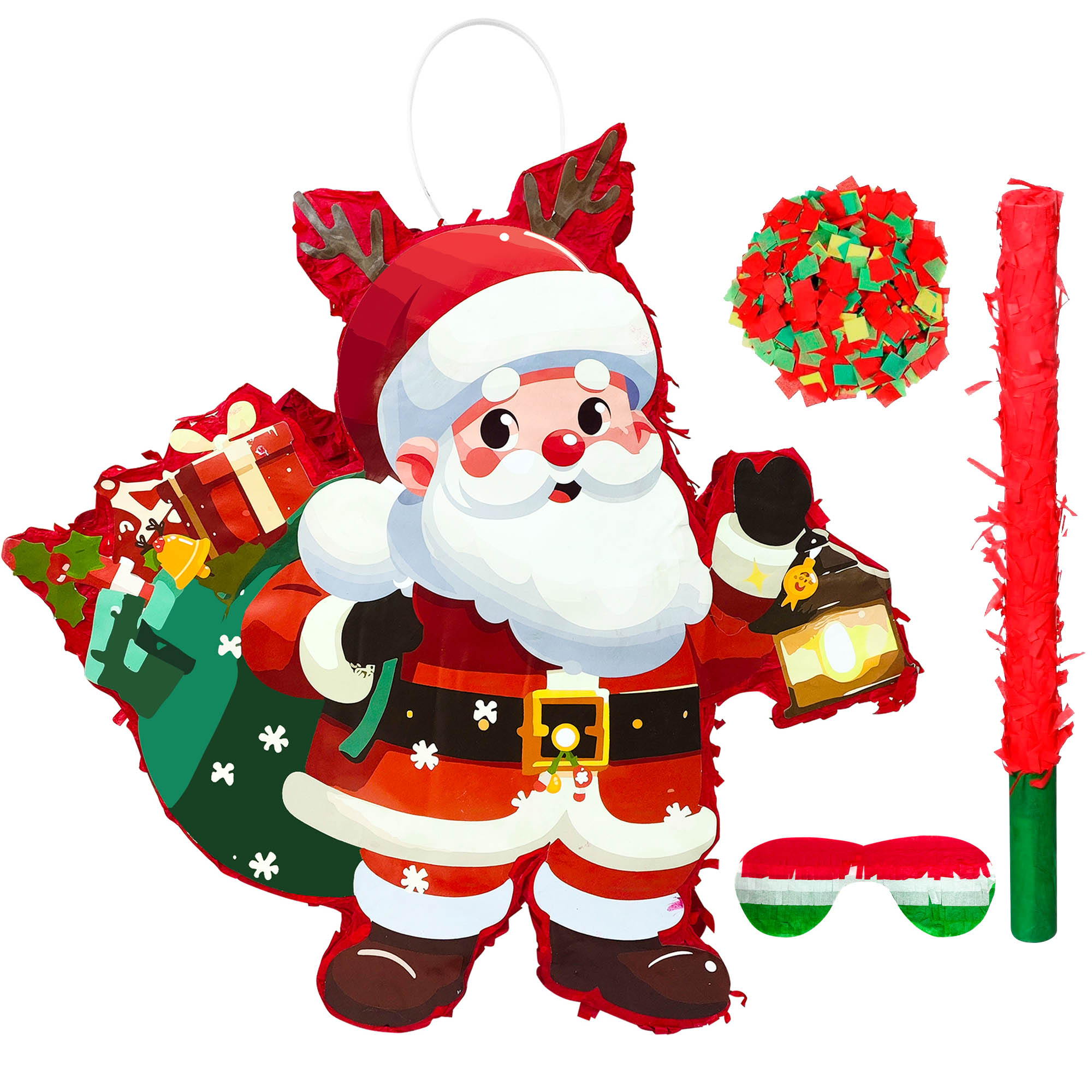 4 Pcs Christmas Santa Claus Pi - Party Games At Christmas ulasan dan harga