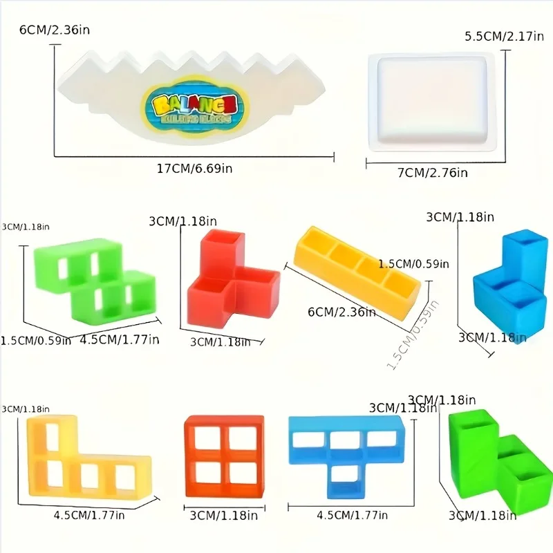 Colorful Stacking Blocks Balan - Party Games Competition ulasan dan harga