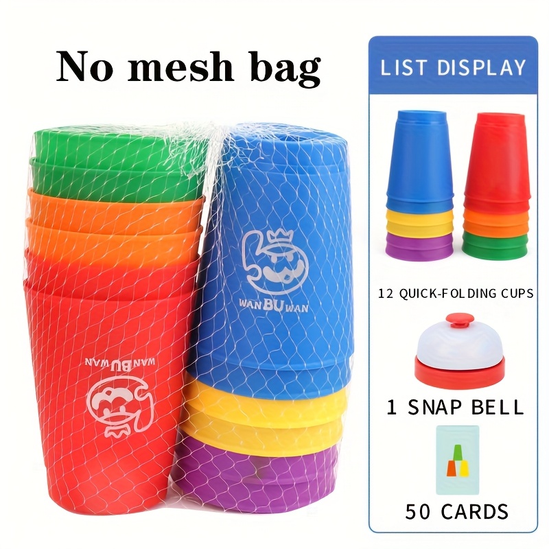 Speed Stacking Cup Set With 12 - Party Games Competition ulasan dan harga
