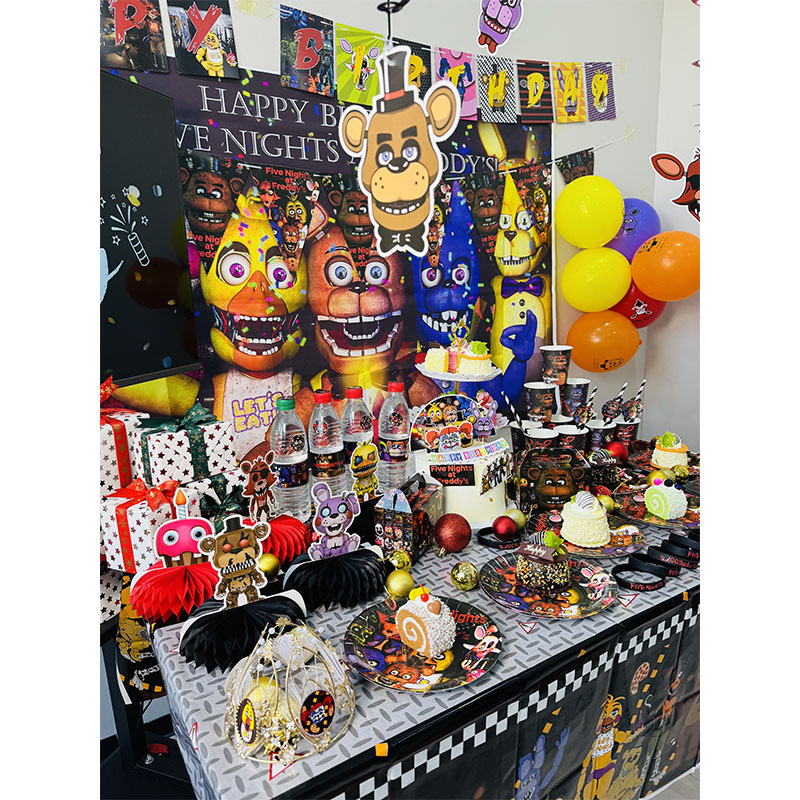 FNAF Themed Paper Plate Cups C - Party Games At Wedding ulasan dan harga