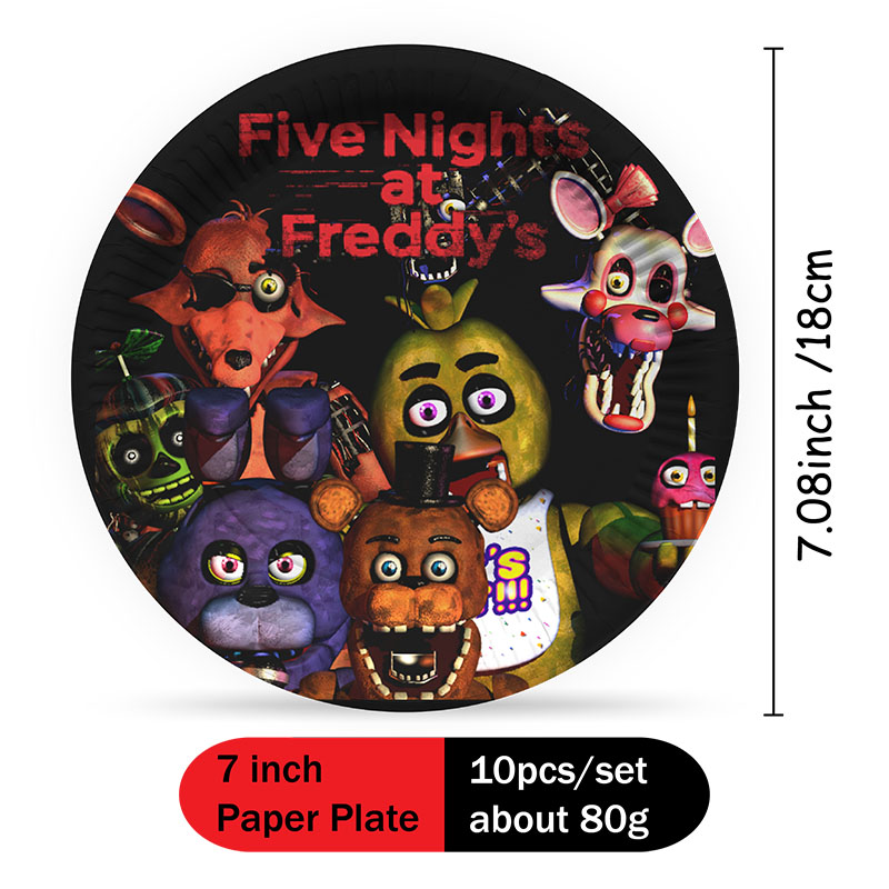 FNAF Themed Paper Plate Cups C - Party Games At Wedding ulasan dan harga