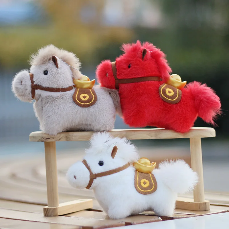 Year of Horse Mascot Plush Key - Party Games New Year ulasan dan harga
