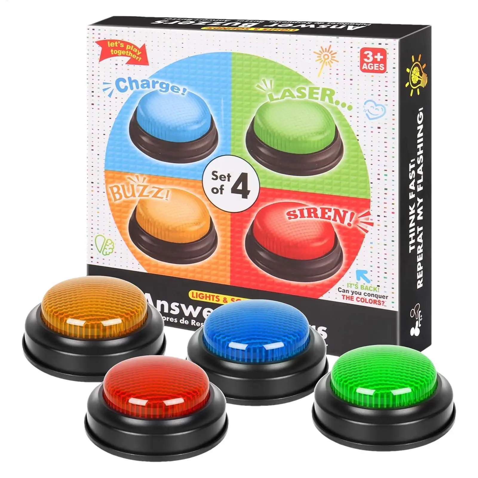 Game Buzzer 4-Piece Quick Answ - Party Games Easter ulasan dan harga