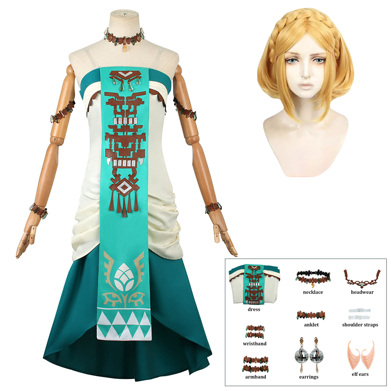 Princess Zelda Coaplay Costume - Zelda Party Games ulasan dan harga