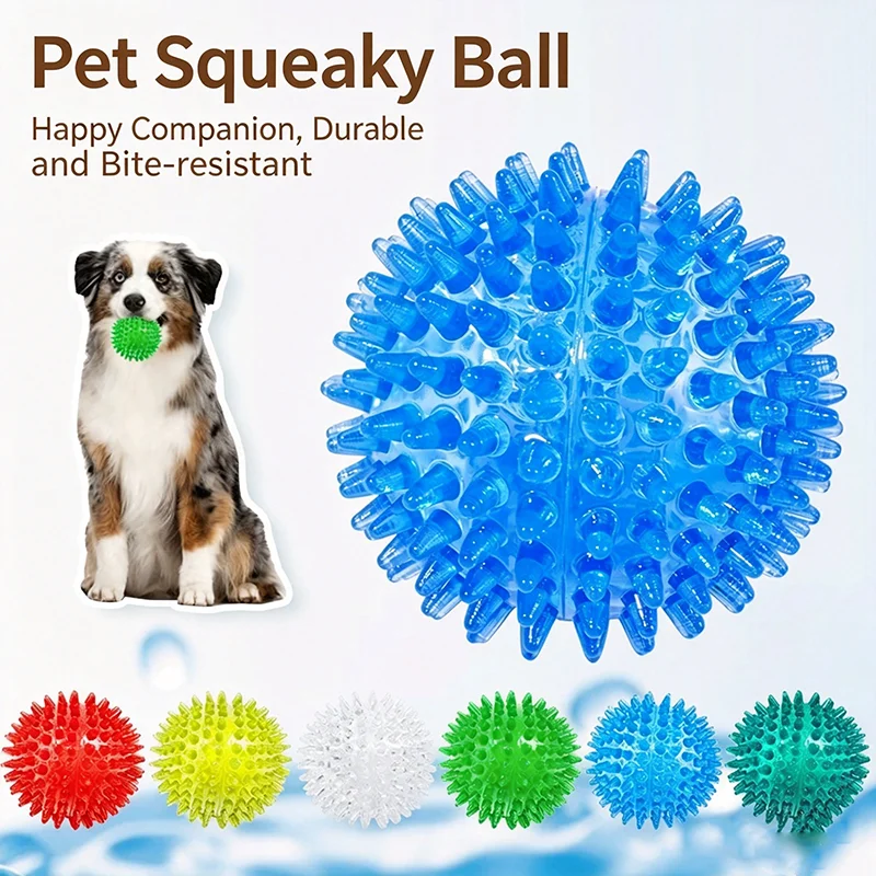 TPR Squeaky Spiked Dog Ball Ch - Spike Ball Game ulasan dan harga