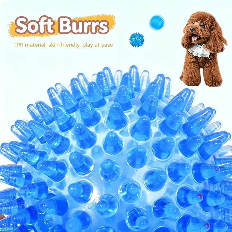 TPR Squeaky Spiked Dog Ball Ch - Spike Ball Game ulasan dan harga