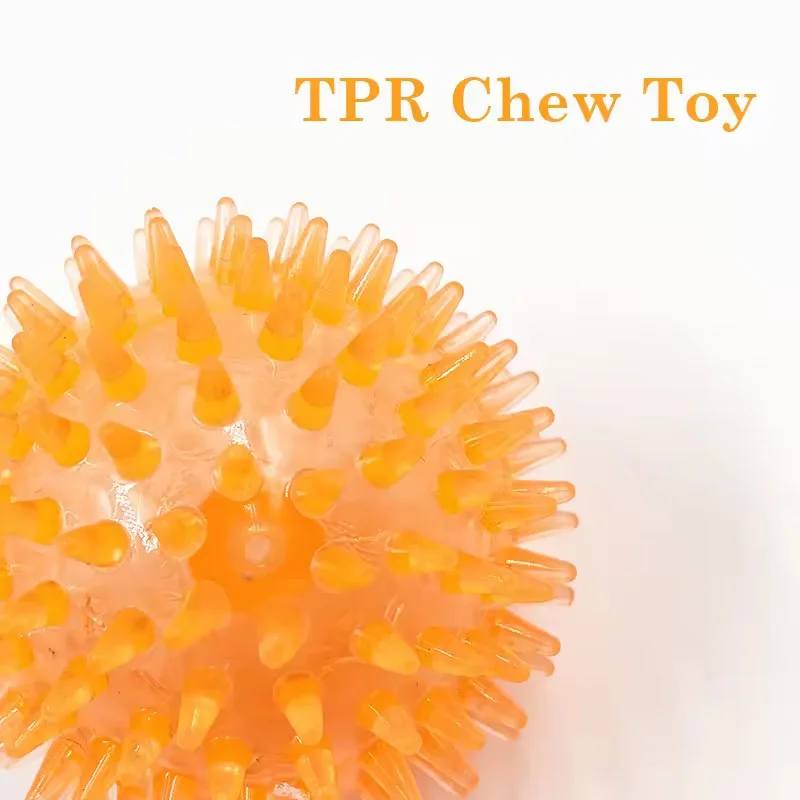 TPR Squeaky Spiked Dog Ball Ch - Spike Ball Game ulasan dan harga